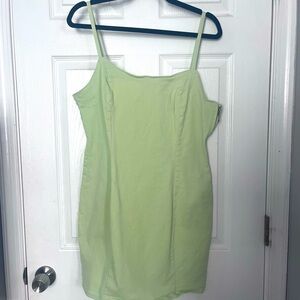Yellow/Green Stretchy Denim Mini Dress- H&M barely worn!